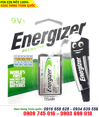 Energizer NH22-BP1; Pin sạc 9v vuông Energizer NH22-BP1/6HR61 (min 8.4v-Max 9v) 175mAh (Vỉ 1viên)